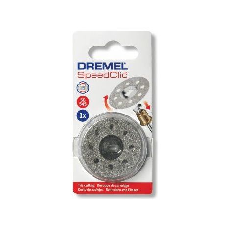 Dremel S545 Disque diamant a tronconner EZ SpeedClic Diametre 38mm pour la decoupe de la faience, porcelaine, ceramique avec Outils Rotatifs Multifonctions (1/2)