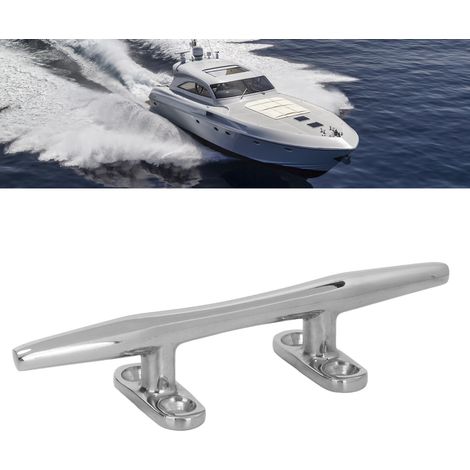 Base ouverte en acier inoxydable 316 poli pour bateau, marine, roues à aubes et yacht, 10 pouces (1/5)