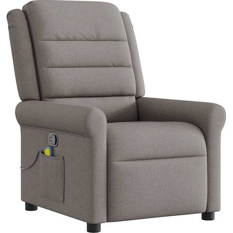 Maison Exclusive - Massagesessel Taupe Stoff