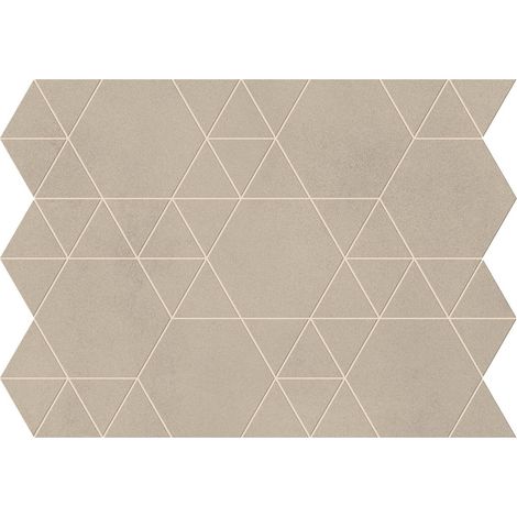 Mosaïque effet Béton Grège Hexatri 50,5x37,4x0,9 cm Mat Montera - Mur intérieur (vendu par carton de 0,76 m²) - RO'MA CARRELAGE
