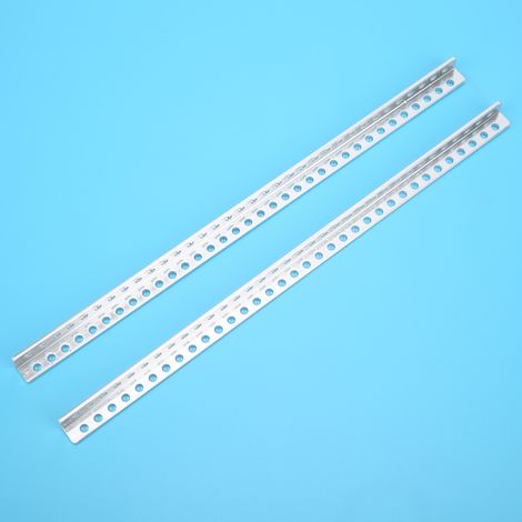 Profilé en aluminium en forme de L, 2 pièces, 12x12mm, 34 trous, accessoires robot (3103-0034-0280) (1/5)