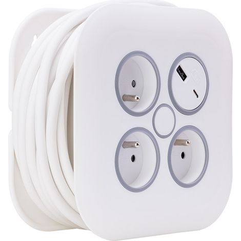 Enrouleur de câble Ménager 7m H05VVF 3G1 (1/5)