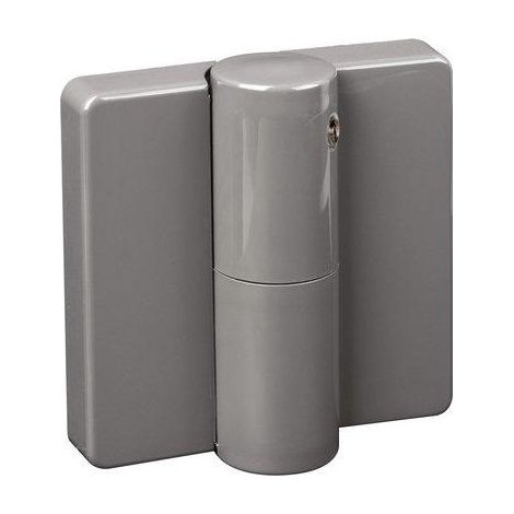 Paumelle nylon TB 82 à ressort pour portes à fleur ou à recouvrement jusqu'à 120 kg main gauche coloris blanc - NORMBAU