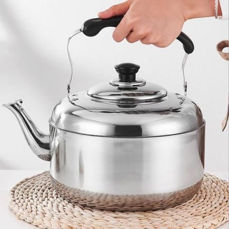 Bouilloire À Gaz - Acier Inoxydable - 5 L - Sifflet Sonore - Universelle (1/4)