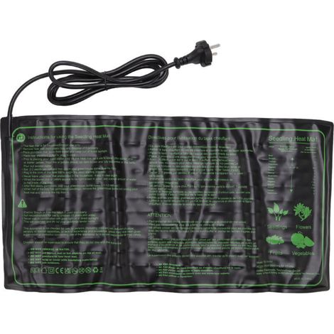 Tapis chauffant semis imperméable pour jardin horticulture, prise EU 220-240V
