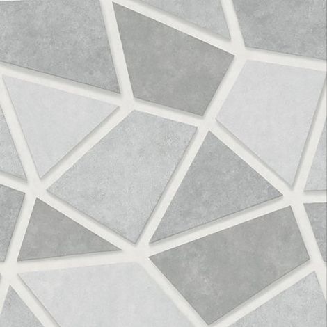 Fine Decor Apex Grey Geometric Stone Wallpaper Modern Metallic Paste The Wall (1/4)