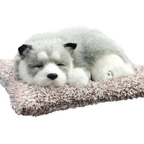 Décoration en peluche au charbon actif pour chien endormi, désodorisant pour tableau de bord de voiture (1/5)