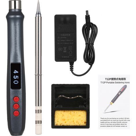 Einstellbarer 72-W-Digitallötkolben, Lötstation SH72 mit Digitalanzeige (EU-Stecker, 100–240 V)