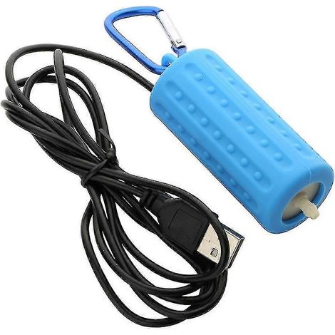 Pompe à oxygène pour aquarium, mini-pompe portable USB silencieuse et économe en énergie. (1/3)