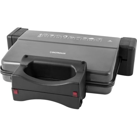 TRADE SHOP - Bistecchiera Elettrica 2000w Accensione Separata Piastre Alluminio Antiaderenti Rimovibili - (1/5)