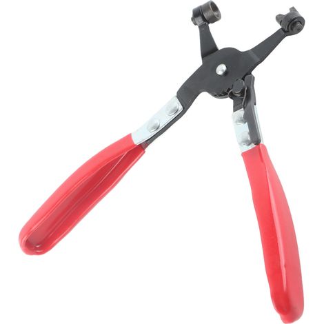 Pince de serrage pour tuyau de voiture, confortable, sensation de main, pratique, robuste, pour tuyau d'eau et d'huile, poignée en caoutchouc, Type droit (1/5)