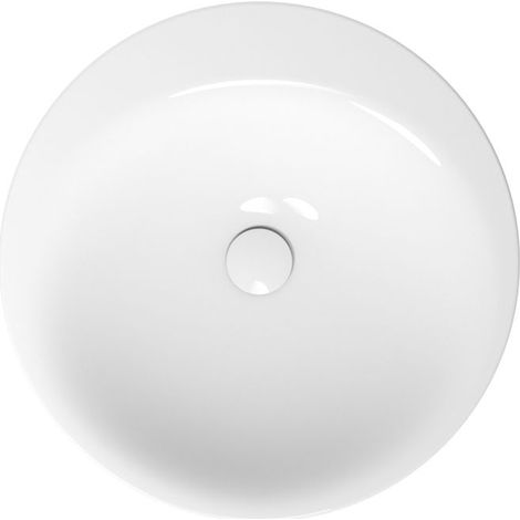 BetteLux Ovale lavabo à encastrer, rond, sans trou pour robinet,