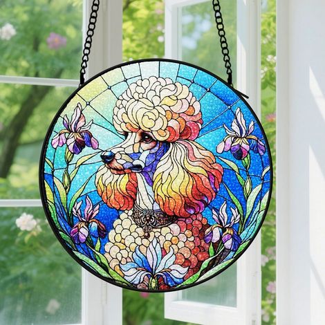 Capteur de Soleil en Vitrail Décoration Spirituelle pour Maison 20cm (1/4)