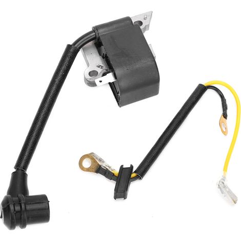 Bobine d'allumage haute tension pour tronçonneuse Husqvarna H137, paquet en tôle d'acier au silicium et ABS, pièces de rechange (1/5)