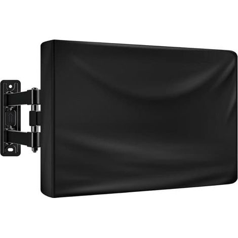 Housse de protection extérieure pour téléviseur 40-42 pouces - Protection d'écran - Housse étanche et résistante aux intempéries pour téléviseur à écran plat - Tissu 210D - 94 x 15 x 64 cm - Noir (1/5)