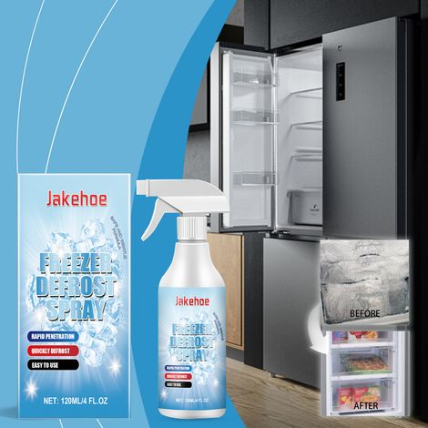 Gefrierschrank-Abtau-Spray, Mehrzweck-Reinigungsspray für Haushaltskühlschränke, Gefrierschränke und Eiswürfelbereiter – 120 ml -- DTEKGAZ (1/5)