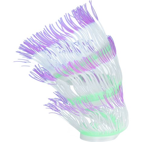 Anémone artificielle en silicone, plante aquatique simulée, décoration pour aquarium MPurple (1/5)