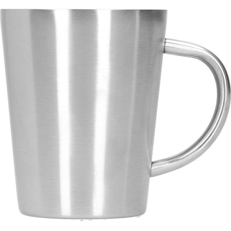 Double-walled 304 stainless steel beer mug, 340ml insulated coffee mug with thick, smooth handle for hot and cold drinks (1/5)