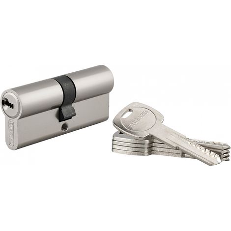 Cilindro europeo Trafic 6 35 x 35 mm, nichelato, anti-perforazione, anti-rottura, 5 chiavi – THIRARD (1/5)