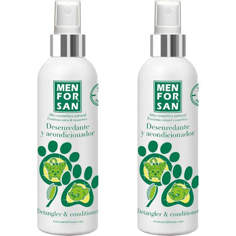 MENFORSAN Detangler e balsamo per cani e gatti 125 ml, confezione da 2 unità (1/4)
