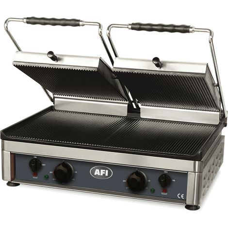 Grill paninis électrique - plaque double rainurée - AFI COLLIN-LUCY