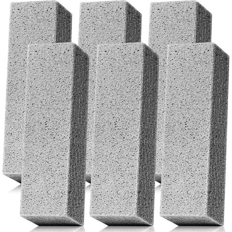 Lot de 6 pierres ponces pour nettoyer les toilettes, rafraîchissez les toilettes en 1 minute, 6 nouvelles façons d'utiliser une pierre ponce, enlever les taches sur les toilettes, les (1/5)