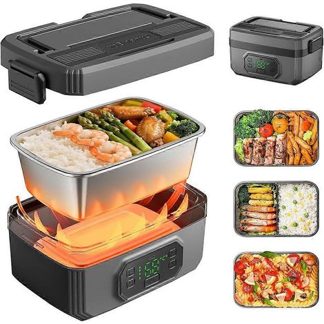 1,2-Liter-Elektro-Lunchbox für Erwachsene, wiederaufladbarer 21000-mAh-Akku, tragbar und mit Selbsterhitzungsfunktion (1/5)