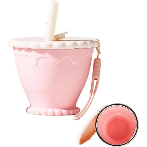 Genérico Gobelet pliable - Tasse pliable et réutilisable, résistant au lave-vaisselle Pour camping, activités de plein air, prise d'eau, voyages, loisirs, plage, pique-nique et hôtel (1/5)