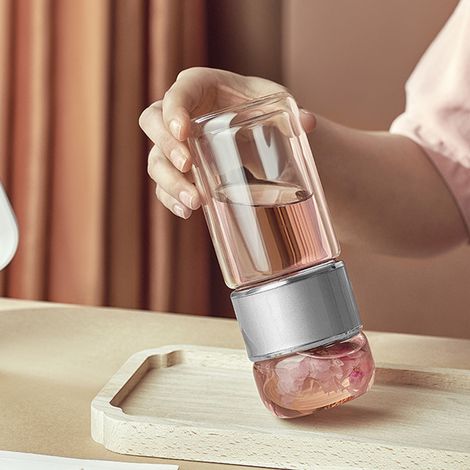 Infuseur à Thé Isotherme 420ml en Acier Inoxydable, Anti-Fuites pour Transport et Bureau (1/5)