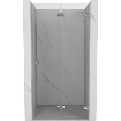 Mexen Lunar-F faltbare Duschabtrennung rechts 85 cm, transparent, Chrom - 836-085-000-01-00-P (1/5)