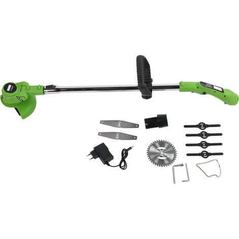 Tondeuse électrique HILDA 12V rechargeable, coupe-bordures extensible, lame pour herbe et verre, fiche UE 100-240V (1/5)