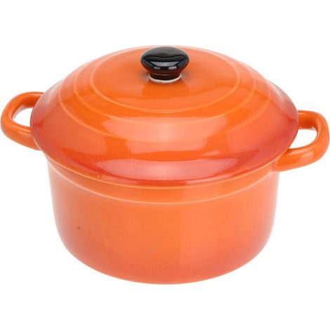 Fuente para hornear tipo ramequín con tapa, apta para horno, 300 ml. (1/2)