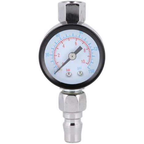 DEESSE SHOP-Aramox Mini Régulateur d'air Réglable pour Pistolet de Pulvérisation, avec Manomètre, Contrôle du Diaphragme, Peinture Automobile, Matériau en Alliage de Zinc approprié. (1/5)