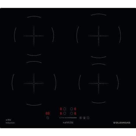 Table induction bridge 60 cm - 4 foyers - 7,2 kW - Commandes frontales GLEM - GTI640SL (1/2)