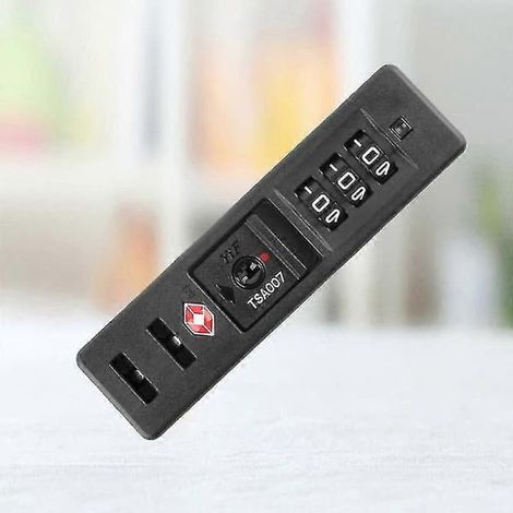 Combinaison de codes TSA pour les bagages, comprenant des supports de stockage standard avec du matériel PC, noir