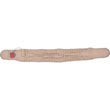 Lendenstützgürtel 2-in-1, aufblasbares Physiotherapie-Material aus TPU/PU-Strickgewebe, schmerzlindernd, khakifarbenes Traktionsgerät (1/5)