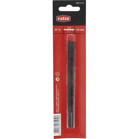 Sierra marquetería Ratio 130 mm 12 sierras  - talla Nº 4 (1/2)