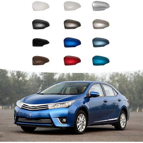Passend für Toyota Corolla (Baujahre 2014–2018): Außenspiegelgehäuse, Reflektorabdeckung, rechts (Beifahrerseite), blau-metallic.