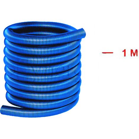 Flexible aspiration centralisée nu - bleu - longueur au choix - 1m