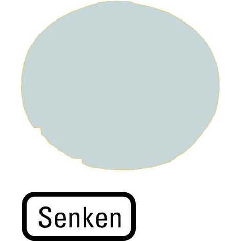 Verrine pour boutons-poussoirs plate blanche SENKEN EATON M22-XDL-W-D18