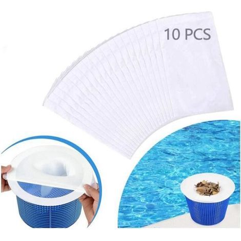 10 Pool Skimmer Socks, Skimmer Basket Filter Socks for Pool Maintenance (1/4)