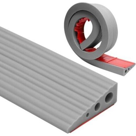 Schwellenrampe, 100 x 7 x 2,5 cm, PVC-Rollstuhlrampe, rutschfeste Oberfläche, Gummirampe, Zugangsrampe für Rollstühle, Kinderwagen, Rollatoren oder Elektromobile (1/5)