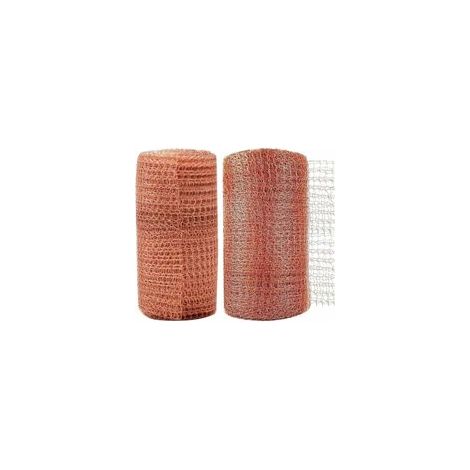 Maille Cuivre,2 Pcs 6 Metre Haute Qualité Grillage Anti Rongeur Bloqueur de Cuivre Filet de Cuivre Tricot pour la Maison Le Jardin la Lutte Antiparasitaire Rongeur Escargot Oiseaux Contrôle (1/5)
