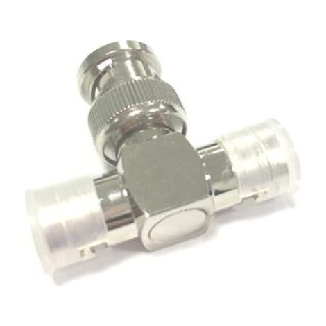 Adaptateur coaxial RS PRO Fiche mâle BNC Mâle vers BNC Femelle, T, , 50O, 1GHz ( Prix pour 1 )
