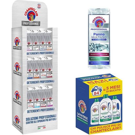 ESPOSITORE DETERGENTI 'CHANTECLAIR PROFESSIONAL' 48 pz da 700 ml cad. - con omaggi