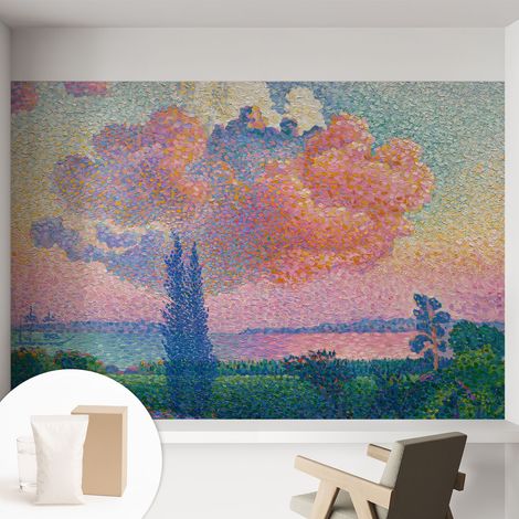 Carta Da Parati - Murale Alla Moda Decorazione - Camera Da Letto - Con Colla Gratuita Paesaggio colorato 152x104 cm (1/5)