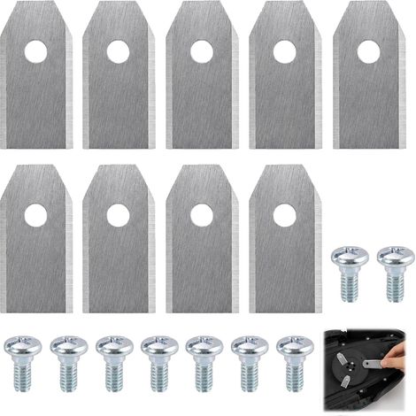 9 PCS Lames De Rechange Pour Robot Tondeuse:Lames Pour Robots Tondeuses (Articles 4071 Et 4072),Lame Débroussailleuse,Lame Debrouissalleuses Ronces,Lames Aiguisées Vis,Lame Tondeuse Gazon (1/5)