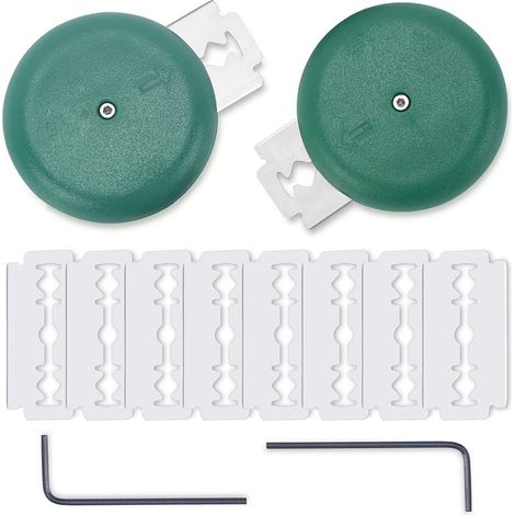 Couteau A Pate - Lame Acier Inoxydable - Poignee Plastique Ergonomique - Pour Pain Pizza Tarte Patisserie - 1 Poignee + 5 Lames (1/5)