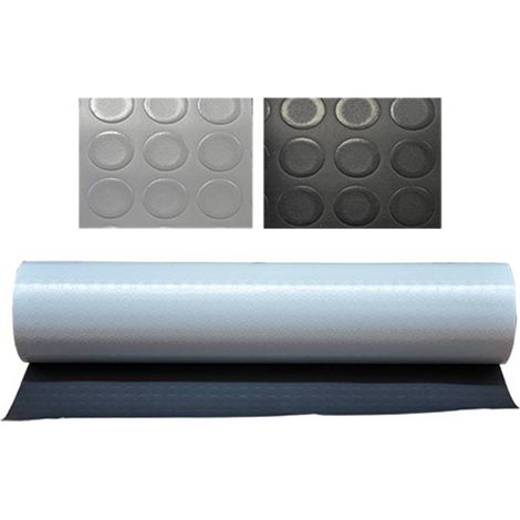 TAPPETO A BOLLE mt 1 x 30 nero - spessore mm 1