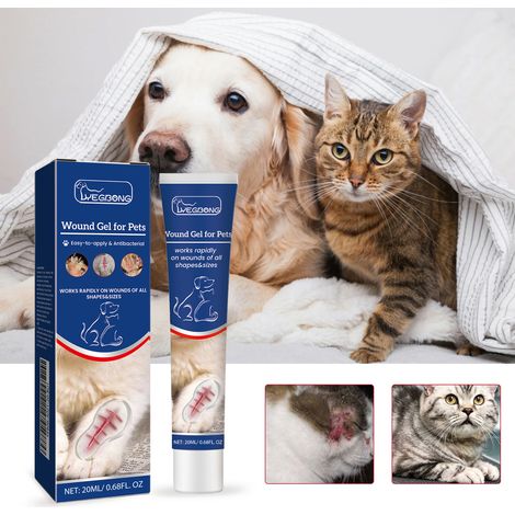 Gel de soin pour la peau des chiens et des chats : doux, frais, hydratant, respirant et confortable – 20 ml (1/5)